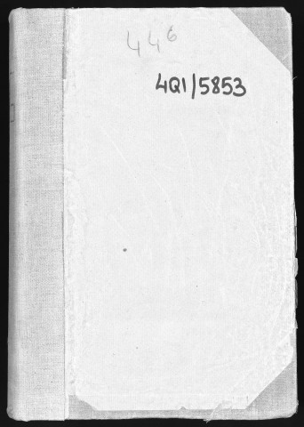 Conservation des hypothèques de CORBEIL. - Répertoire des formalités hypothécaires, volume n° 446 : A-Z (registre ouvert vers 1920). 