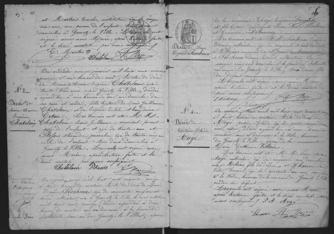 GOMETZ-LA-VILLE.- Naissances, mariages, décès : registre d'état civil (1875-1902). 