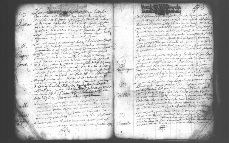 GIF-SUR-YVETTE. Paroisse Saint-Jean-Baptiste et Saint-Rémy : Baptêmes, mariages, sépultures : registre paroissial (1692-1741). [Lacunes : B.M.S. (1705, 1708-1709, 1714, 1716-1736)]. 