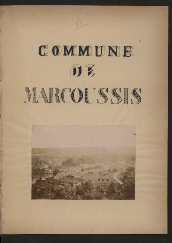 MARCOUSSIS. - Monographie communale [1899] : 11 bandes, 51 vues. 