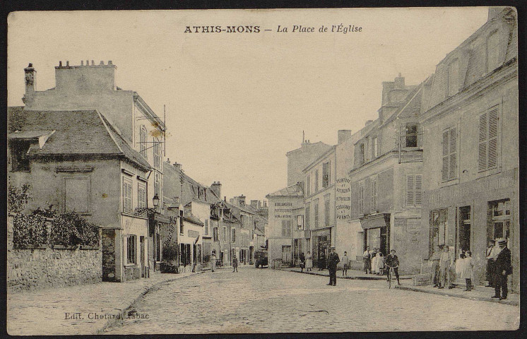 Athis-Mons.- La place de l'église [1904-1920]. 