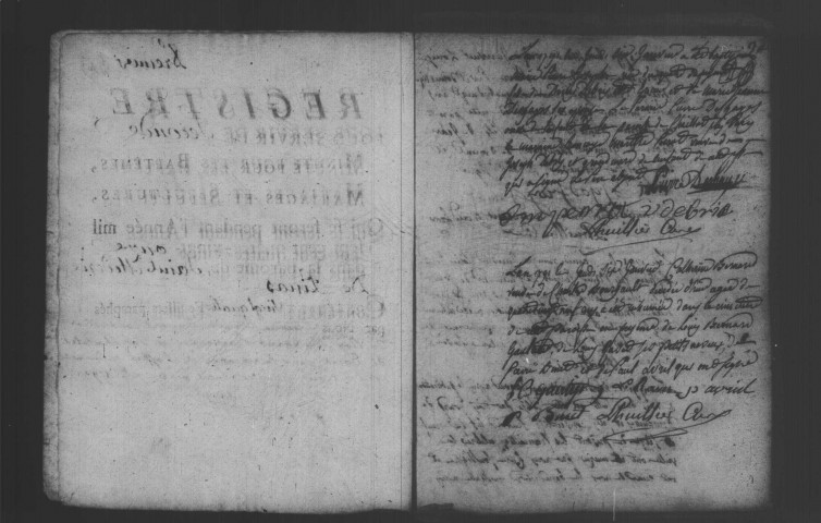 LINAS. Paroisse Saint-Etienne : Baptêmes, mariages, sépultures : registre paroissial (1781-1791). 