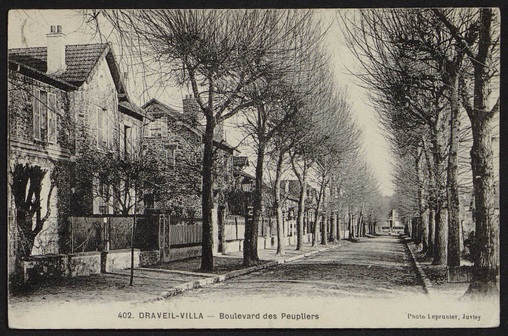 Draveil.- Villa-Draveil. Boulevard des Peupliers (22 juin 1923). 