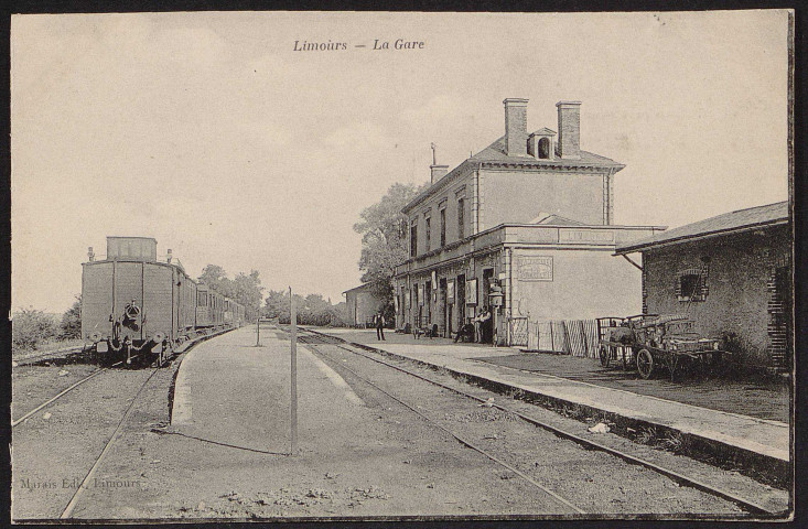 LIMOURS.- La gare, [1904-1910]. 