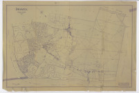 Plan de DRAVEIL, dressé par L. POUSSIN, géomètre, 1936. Ech. 1/5 000. Calque. N et B. Dim. 0,88 x 1,30. [mauvais état]. 