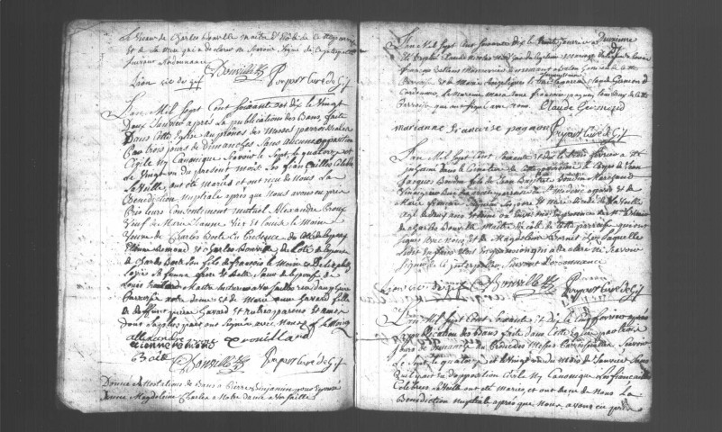 GIF-SUR-YVETTE. Paroisse Saint-Jean-Baptiste et Saint-Rémy : Baptêmes, mariages, sépultures : registre paroissial (1761-1770). 