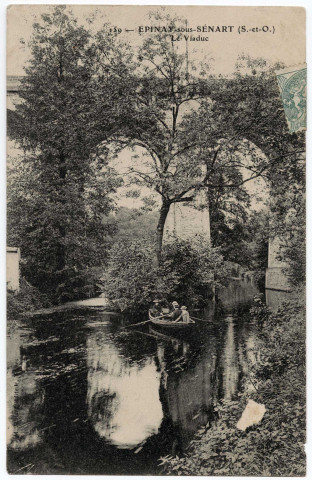 EPINAY-SOUS-SENART. - Le viaduc. Mulard (1907), 5 c, ad. 