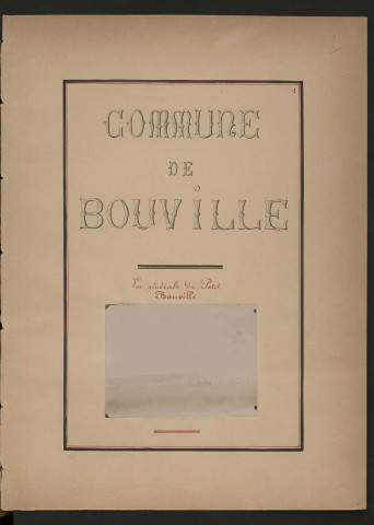 BOUVILLE (1899). 15 vues de microfilm 35 mm en bandes de 5 vues. 