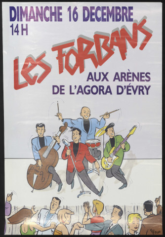 EVRY. - Concert des Forbans, Arènes de l'Agora, [16 décembre 1990]. 