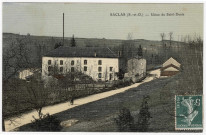SACLAS. - Usine de Saint-Denis (fabrique de pianos). (1909, 1 timbre à 5 centimes, colorisée) 
