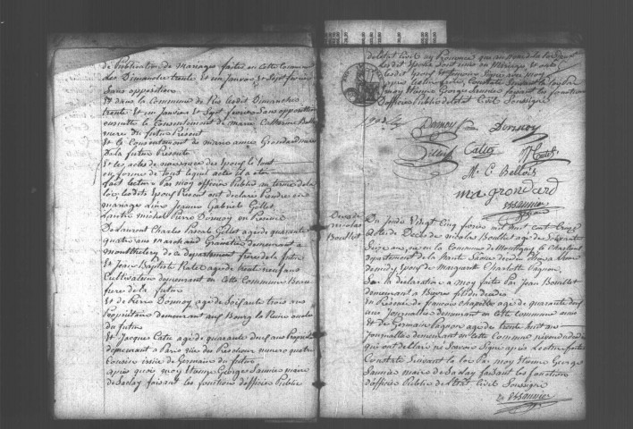 SACLAY. Naissances, mariages, décès : registre d'état civil (1813-1842). 