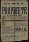 BOISSY-SAINT-LEGER [Val-de-Marne]. - Vente par suite d'acceptation bénéficiaire d'une propriété appelée La Tourelle, 3 mars 1921. 
