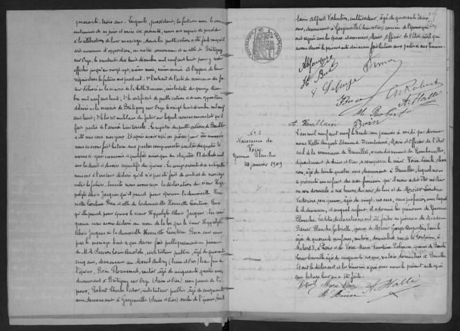 BREUILLET.- Naissances, mariages, décès : registre d'état civil (1909-1925). 