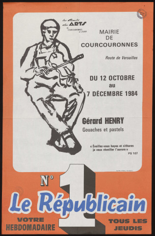 COURCOURONNES.- Exposition : Gérard Henry. Gouaches et pastels, Mairie de Courcouronnes, 12 octobre-7 décembre 1984. 