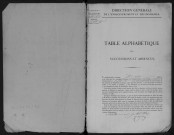 FERTE-ALAIS (LA), bureau de l'enregistrement. - Tables des successions. - Vol. 7 : 1839 - 1850. 
