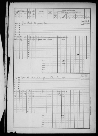 EPINAY-SUR-ORGE. - Matrice des propriétés bâties : cases 497 à la fin [cadastre rénové en 1957]. 