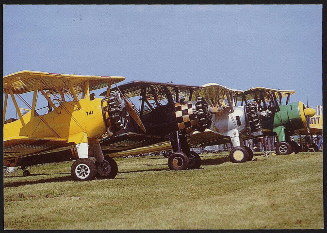 Cerny.- Le musée volant de l'Amicale J. B. Salis : exposition de plusieurs avions anciens [1980-2000]. 