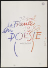 ESSONNE (Département).- La France en poésie, 23 avril 1983. 
