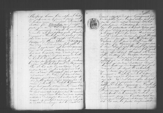 CORBEIL. Mariages : registre d'état civil (1859). 