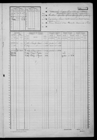 YERRES. - Matrice des propriétés non bâties : folios 1101 à 1400 [cadastre rénové en 1965]. 