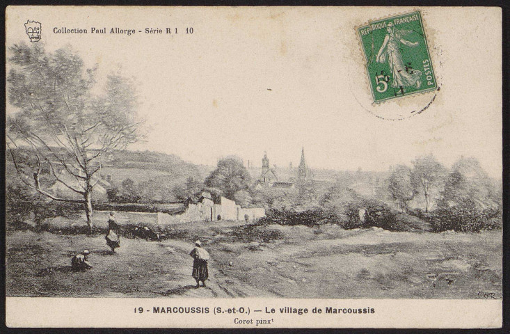 MARCOUSSIS.- Le village (18 juin 1911). 
