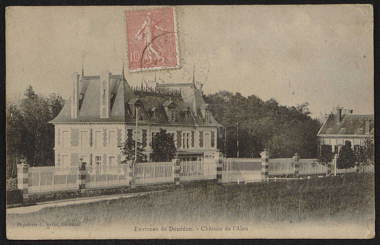 Dourdan .- Château de L'Aleu (8 juin 1906). 