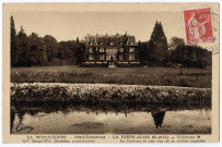 FERTE-ALAIS (LA). - La Michaudière, hôtel-restaurant, le château et une vue de la rivière anglaise [Editeur Cim, 1934, timbre à 50 centimes, sépia]. 