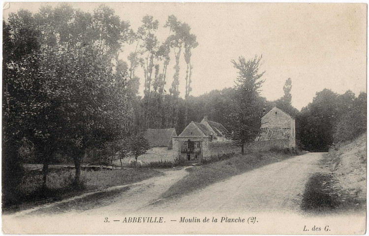 ABBEVILLE-LA-RIVIERE. - Moulin de la Planche, L. des G., 1905, 9 lignes, ad. 