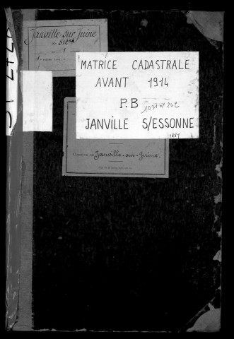 JANVILLE-SUR-JUINE. - Matrice des propriétés bâties [cadastre rénové en 1937]. 