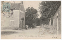 VERT-LE-PETIT. - Poudrerie militaire du Boucher, cantine et route de Ballancourt [Editeur L des G, 1905, timbre à 5 centimes]. 