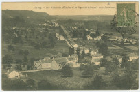 ORSAY. - Le Guichet. Les villas du Guichet et la ligne de Limours vers Palaiseau. Edition Lefèvre, 1918, 1 timbre à 15 centimes. 