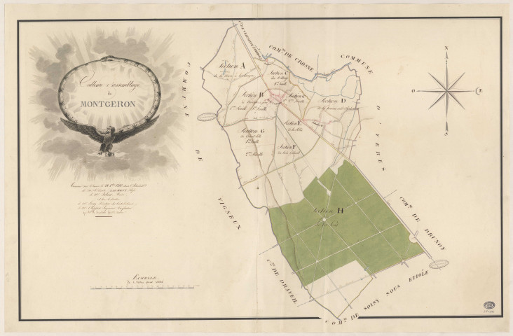 MONTGERON. - Plan d'assemblage. 