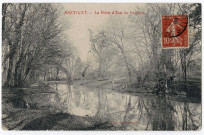 BRETIGNY-SUR-ORGE. - Pièce d'eau du Pavillon, 1908, 5 lignes, 10 c, ad. 