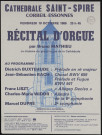 CORBEIL-ESSONNES.- Récital d'orgue, Cathédrale Saint-Spire, 10 octobre 1986. 