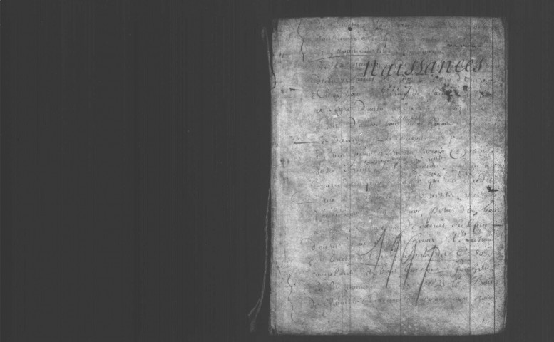 ETAMPES. Naissances : registre d'état civil (an VII). 