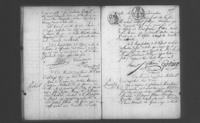 ETAMPES. Naissances : registre d'état civil (1828). 