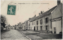 ANGERVILLE. - Route de Paris. La gendarmerie, Seailles, 1913, 5 mots, 5 c, ad. 