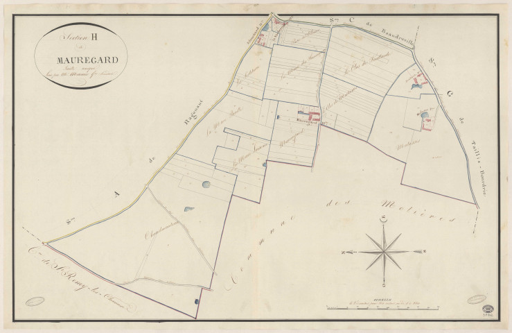 GOMETZ-LA-VILLE. - Section H : Mauregard. 