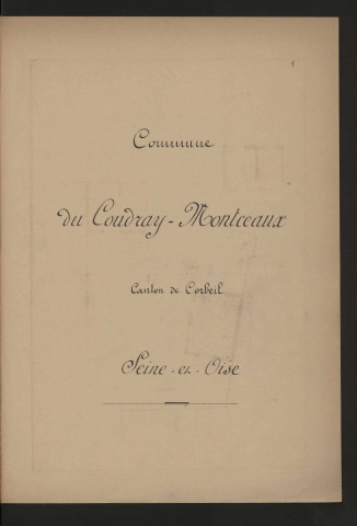 COUDRAY-MONTCEAUX (LE) (1899). 6 vues de microfilm 35 mm en bandes de 5 vues. 