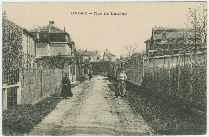 ORSAY. - Rue de Launay. Edition Lefèvre, 1903, 1 timbre à 10 centimes. 