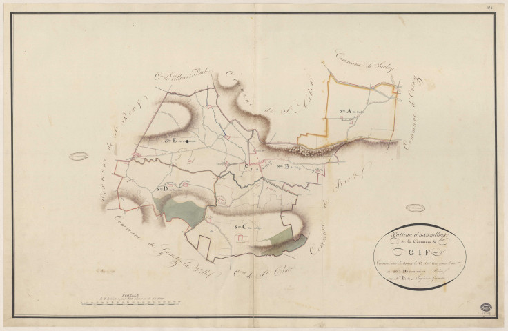 GIF-SUR-YVETTE. - Plan d'assemblage. 