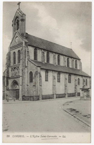 SAINT-GERMAIN-LES-CORBEIL. - L'église Saint-Germain [Editeur LL]. 