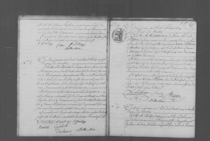 CORBREUSE. Naissances, mariages, décès : registre d'état civil (1835-1843). 