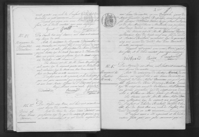 MOIGNY-SUR-ECOLE. Naissances, mariages, décès : registre d'état civil (1861-1875). 