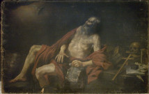 tableau sans cadre : saint Jérôme pénitent