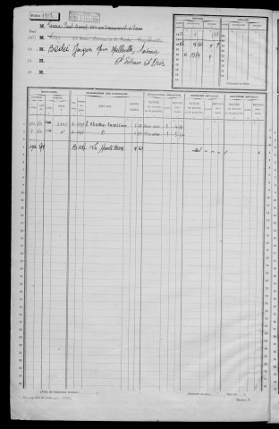 VIRY-CHATILLON. - Matrice des propriétés non bâties : folios 1901 à 2498 [cadastre rénové en 1975]. 