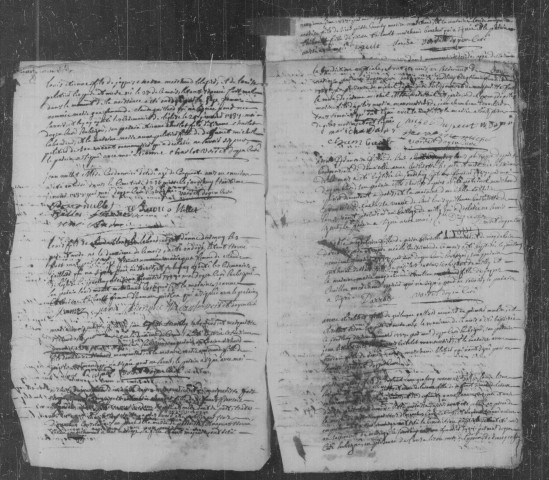 MILLY-LA-FORET. Paroisse Notre-Dame : Baptêmes, mariages, sépultures : registre paroissial (1737-1748). 