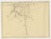 Plan topographique régulier de SAINT-MICHEL-SUR-ORGE dressé et dessiné en 1948 par M. PETIT, géomètre, vérifié par M. PERNEL, ingénieur-divisionnaire, feuille 2, Ministère de la Reconstruction et de l'Urbanisme, 1949. Ech. 1/2.000. N et B. Dim. 0,69 x 0,90. 
