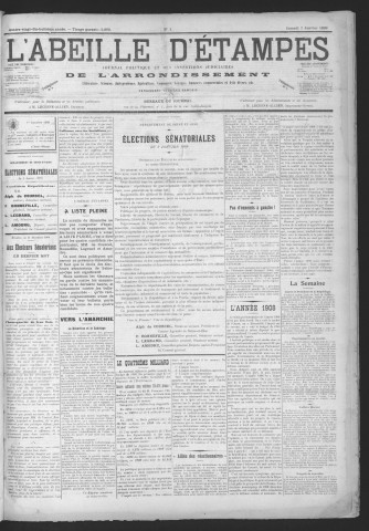 n° 1 (2 janvier 1909)