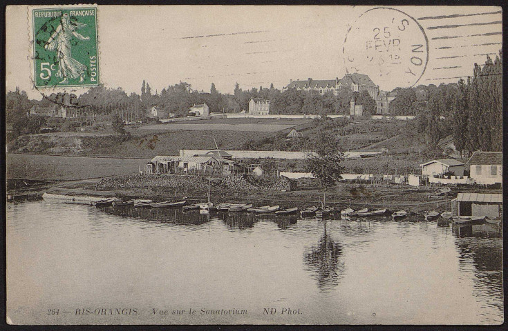 RIS-ORANGIS.- Vue sur le sanatorium (février 1918).